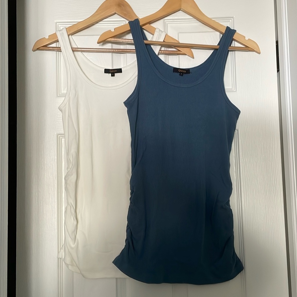Quince Bamboo Rib Maternity & Postpartum Tank 2-Pack